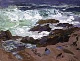 Edward Henry Potthast Wild Surf Ogunquit Maine painting